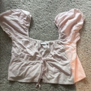 Elegant Pink Puff Sleeve Top